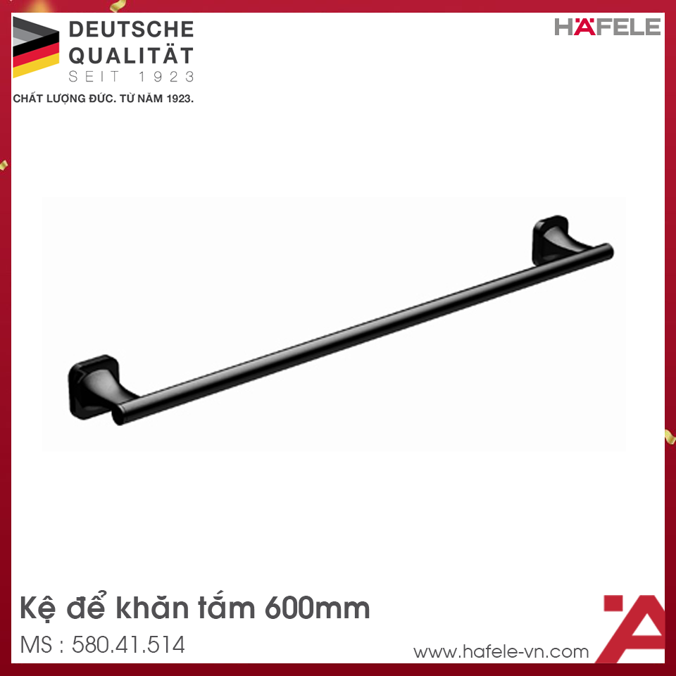Thanh Treo Khăn Đơn 600mm Hafele 580.41.514