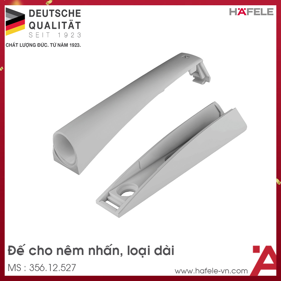 Đế Cho Nêm Nhấn Loại Dài Màu Xám Hafele 356.12.527