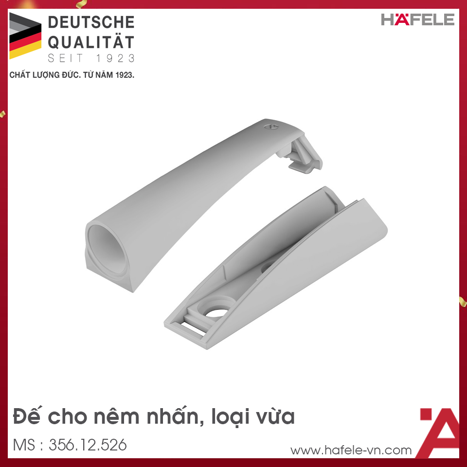 Đế Cho Nêm Nhấn Loại Vừa Màu Xám Hafele 356.12.526