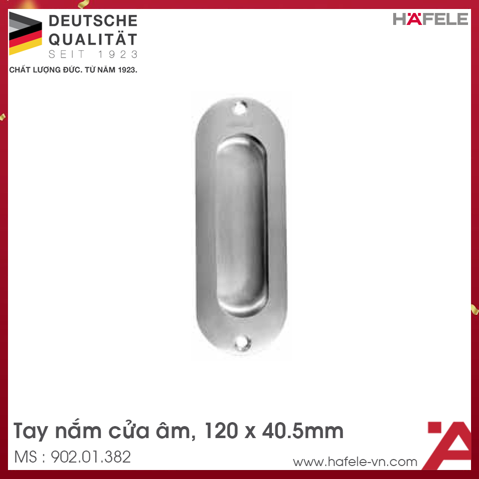 Tay Nắm Cửa Âm Hafele 902.01.382
