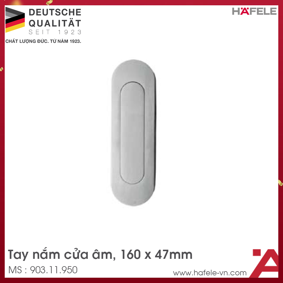 Tay Nắm Âm Hafele 903.11.950