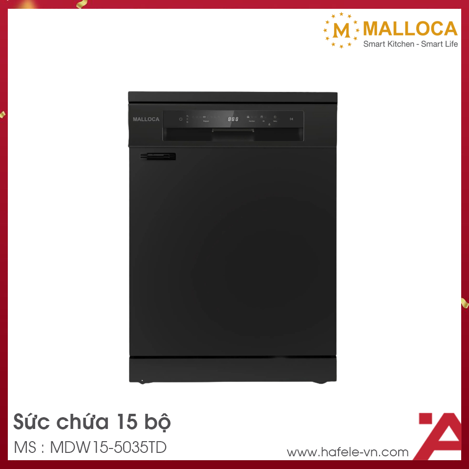 Máy Rửa Chén Bát Malloca MDW15-5035TD