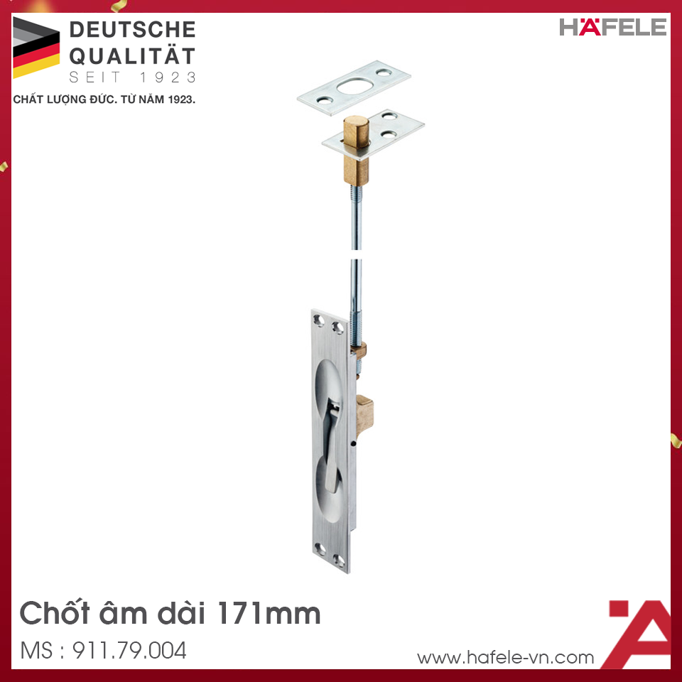 Chốt Cửa Âm Hafele 911.79.004