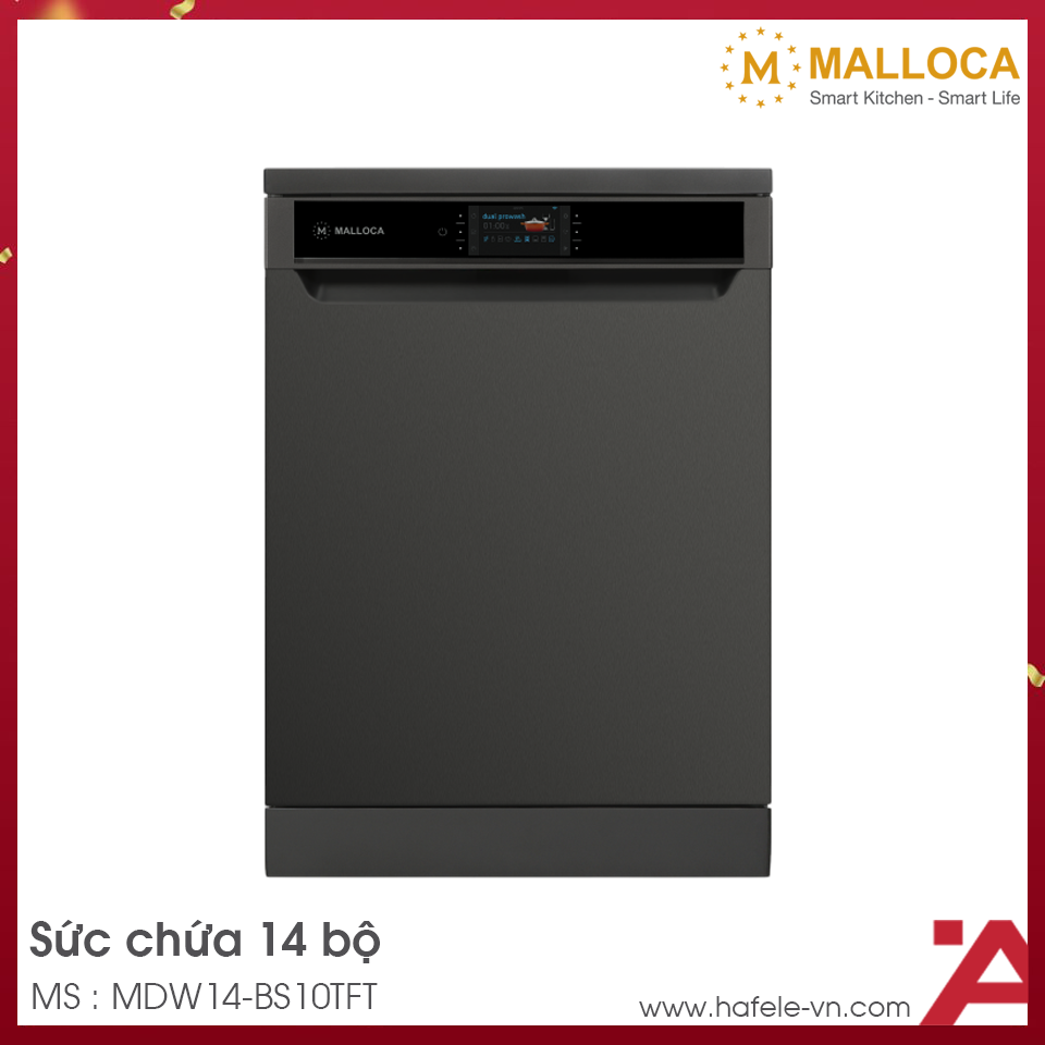 Máy Rửa Chén Bát Malloca MDW14-BS10TFT
