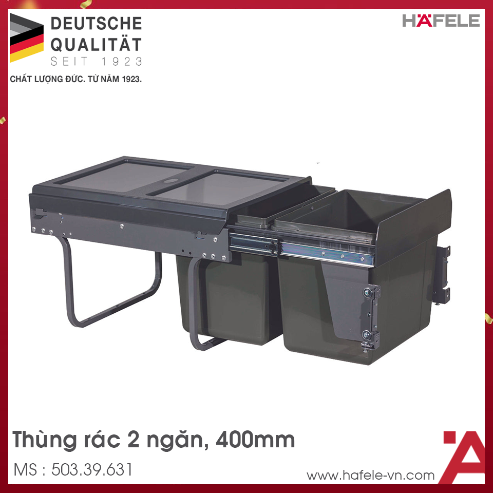 Thùng Rác Dưới Chậu Viola 400mm Hafele 503.39.631