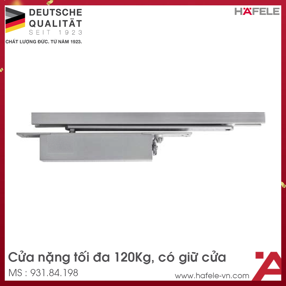Cùi Chỏ Hơi Lắp Âm 120Kg DCL33N Hafele 931.84.198