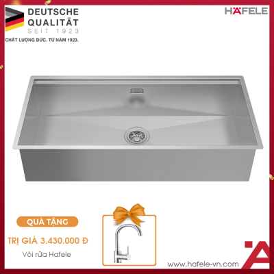 Chậu Rửa Chén Inox HS24-SSN1S-8644 Hafele 567.24.477