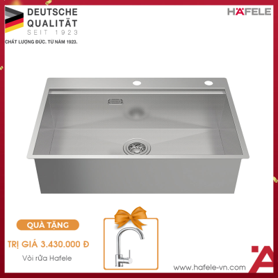 Chậu Rửa Chén Inox HS24-SSN1S-7650 Hafele 567.20.627
