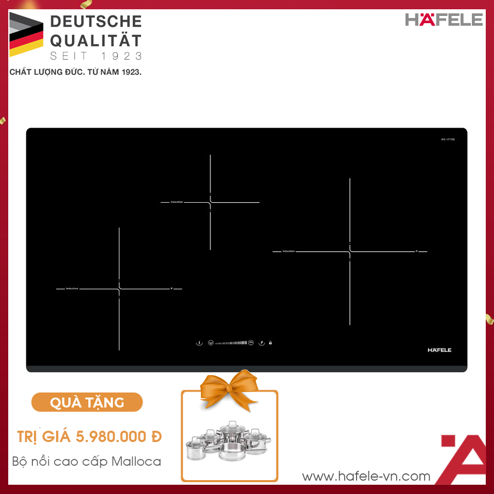 Bếp Từ 3 Vùng Nấu HC-I773D Hafele 536.01.905