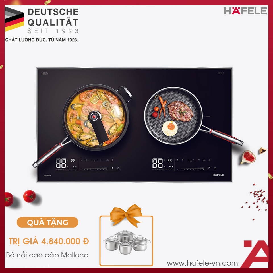 Bếp Từ Âm 2 Vùng Nấu HC-I7323B Hafele 536.61.886