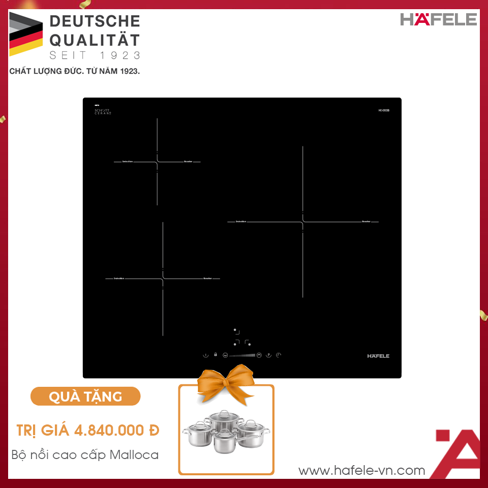 Bếp Từ 3 Vùng Nấu HC-I603B Hafele 536.61.791