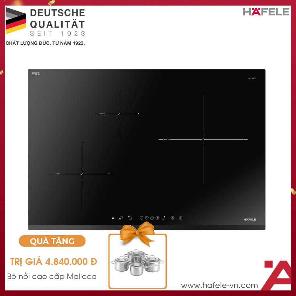 Bếp Từ Âm 3 Vùng Nấu HC-IS773EA Hafele 535.02.242