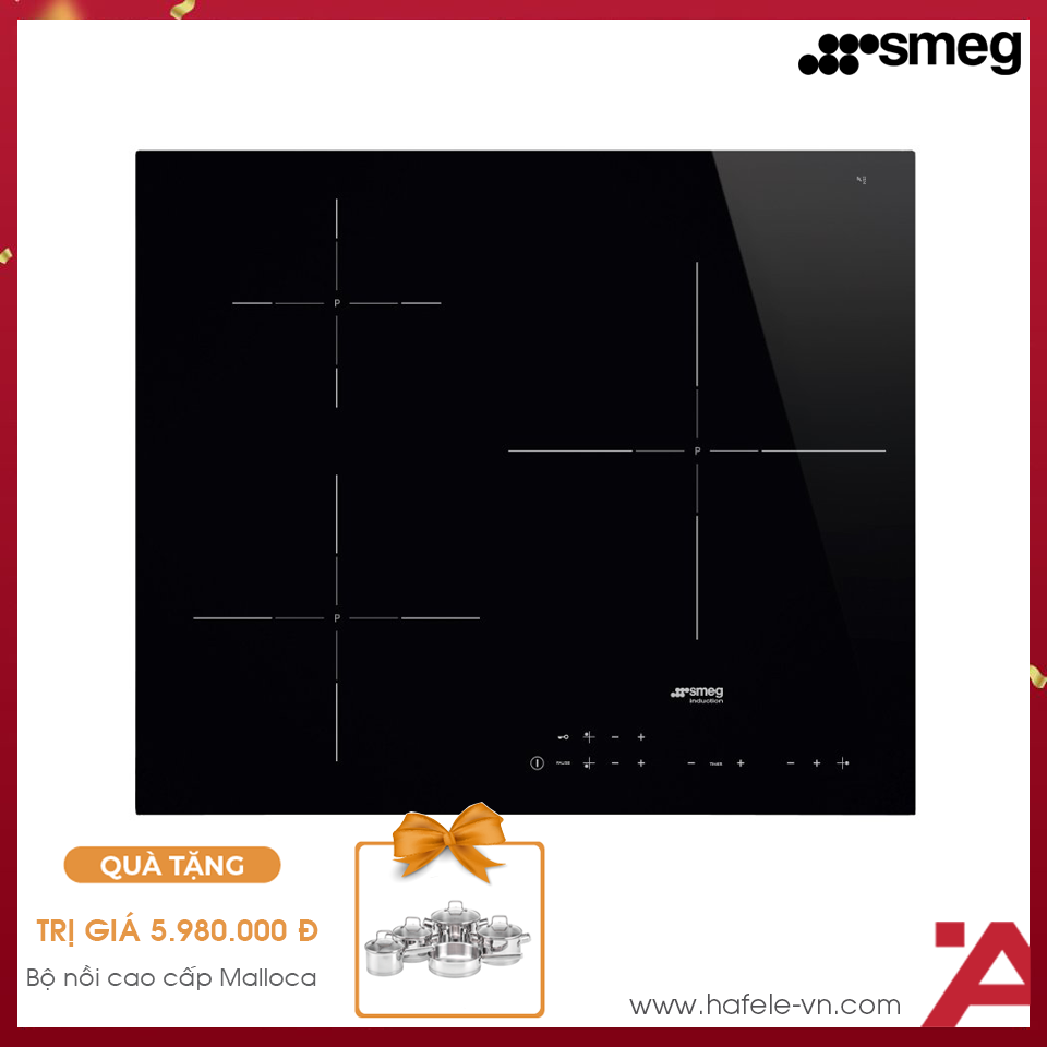 Bếp Từ Âm 3 Vùng Nấu Smeg SI5632D 536.64.091