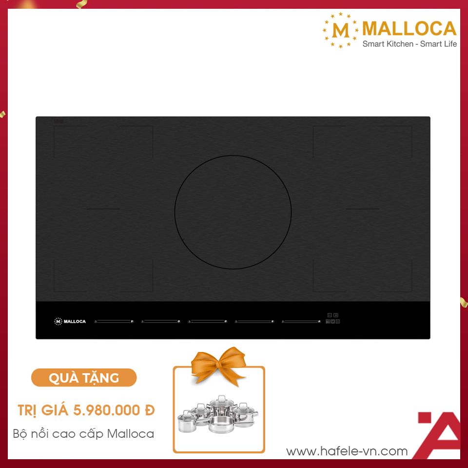 Bếp Từ Âm 5 Vùng Nấu Malloca Skylux MH-885