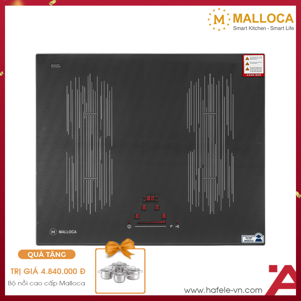 Bếp Từ Âm 4 Vùng Nấu Malloca MI 594 LINEAR