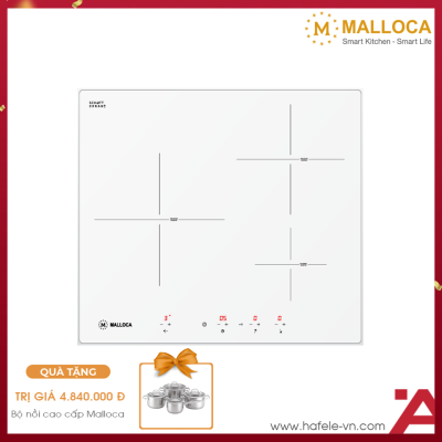 Bếp Từ Âm 3 Vùng Nấu Malloca MI 593 W