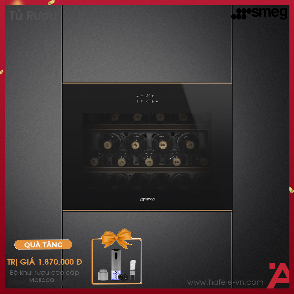 Tủ Bảo Quản Rượu CVI621RWNR3 Smeg 535.14.571