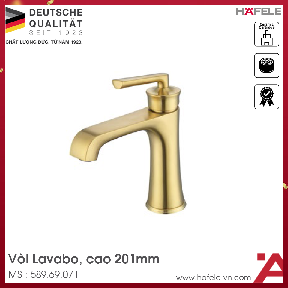 Vòi Trộn Lavabo Fusion 147 Hafele 589.69.071