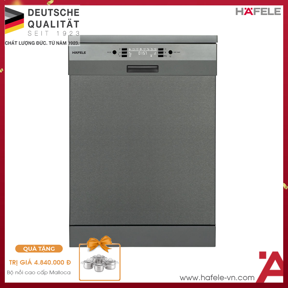 Máy Rửa Chén Âm Bán Phần HDW-HI60C Hafele 533.23.120