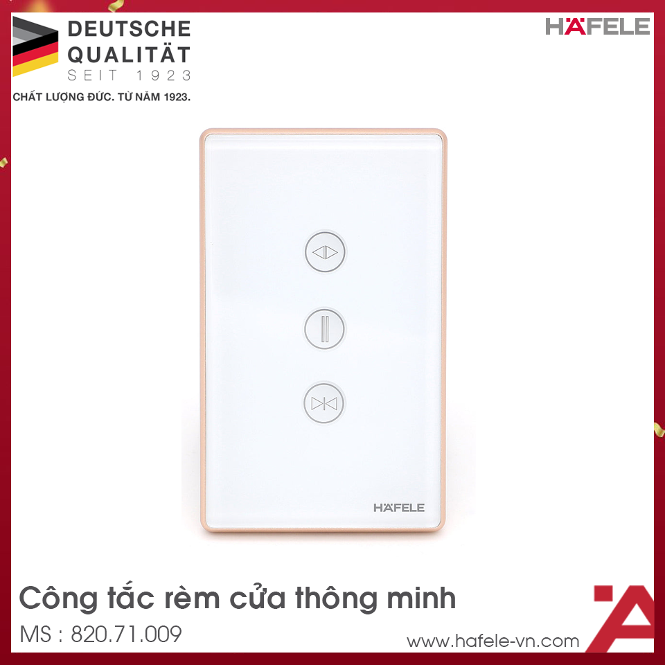 Công Tắc Rèm Cửa Thông Minh HSL-CS01W Hafele 820.71.009