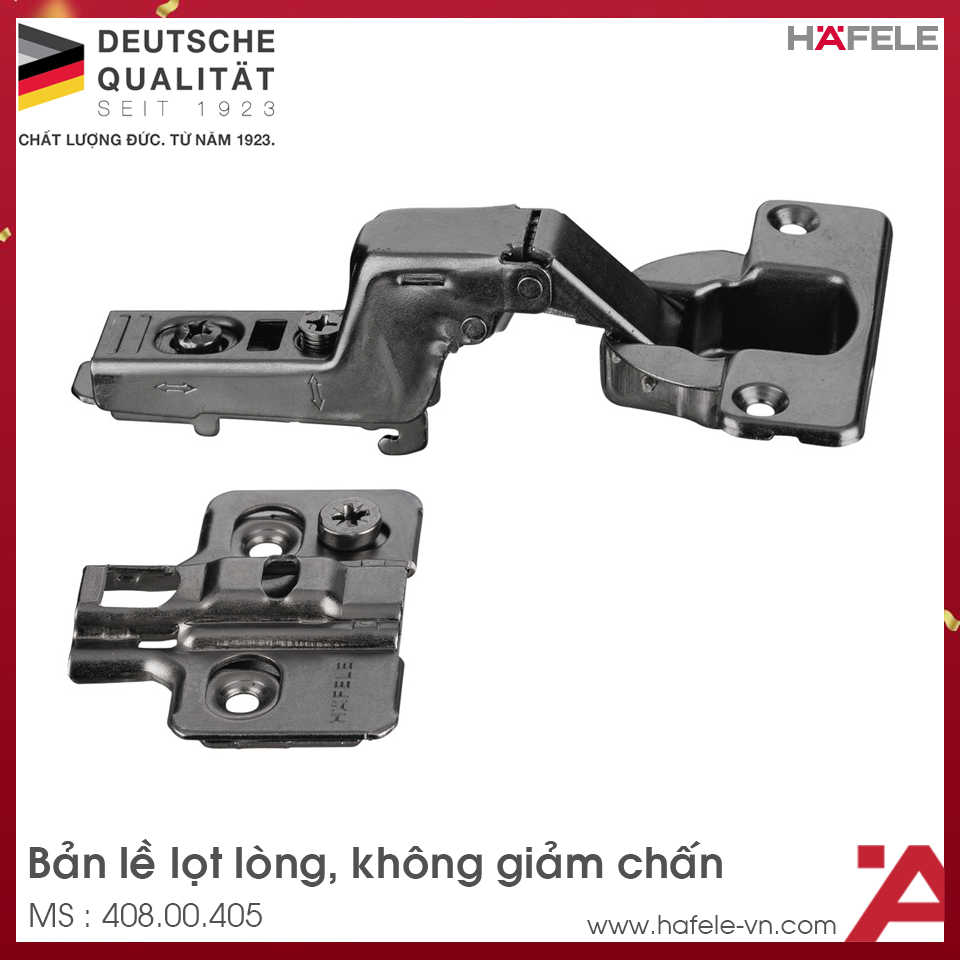 Bản Lề Lọt Lòng Không Giảm Chấn Hafele 408.00.405