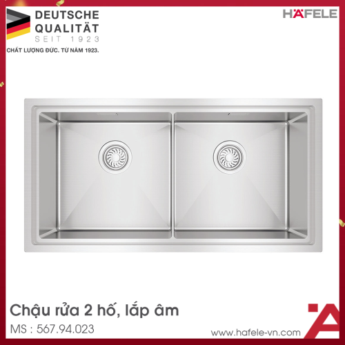 Chậu Rửa Chén Inox WS R10 HS25-SSN2S-8644 Hafele 567.94.023