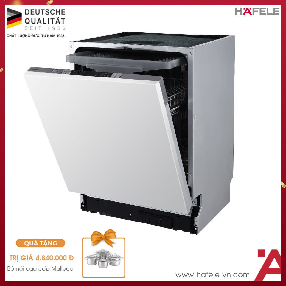 Máy Rửa Chén Âm Toàn Phần HDW-FI60AB Hafele 538.21.330