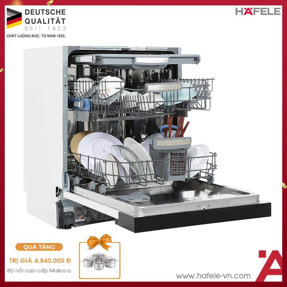 Máy Rửa Chén Âm Bán Phần HDW-HI60C Hafele 533.23.210