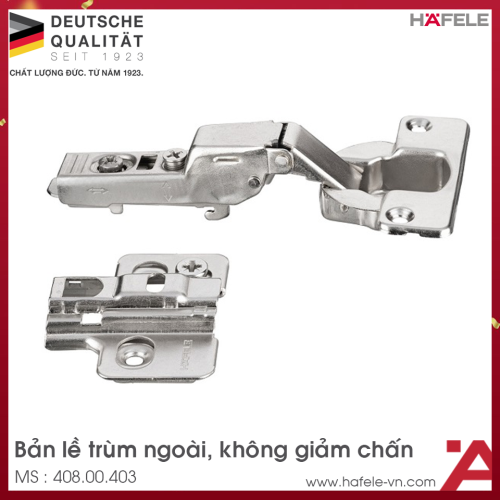 Bản Lề Trùm Ngoài Không Giảm Chấn Hafele 408.00.403