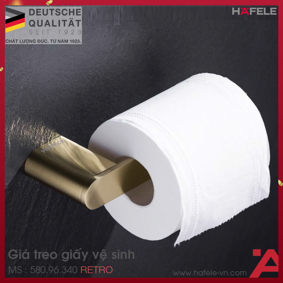 Giá Treo Giấy Vệ Sinh Retro Hafele 580.96.340