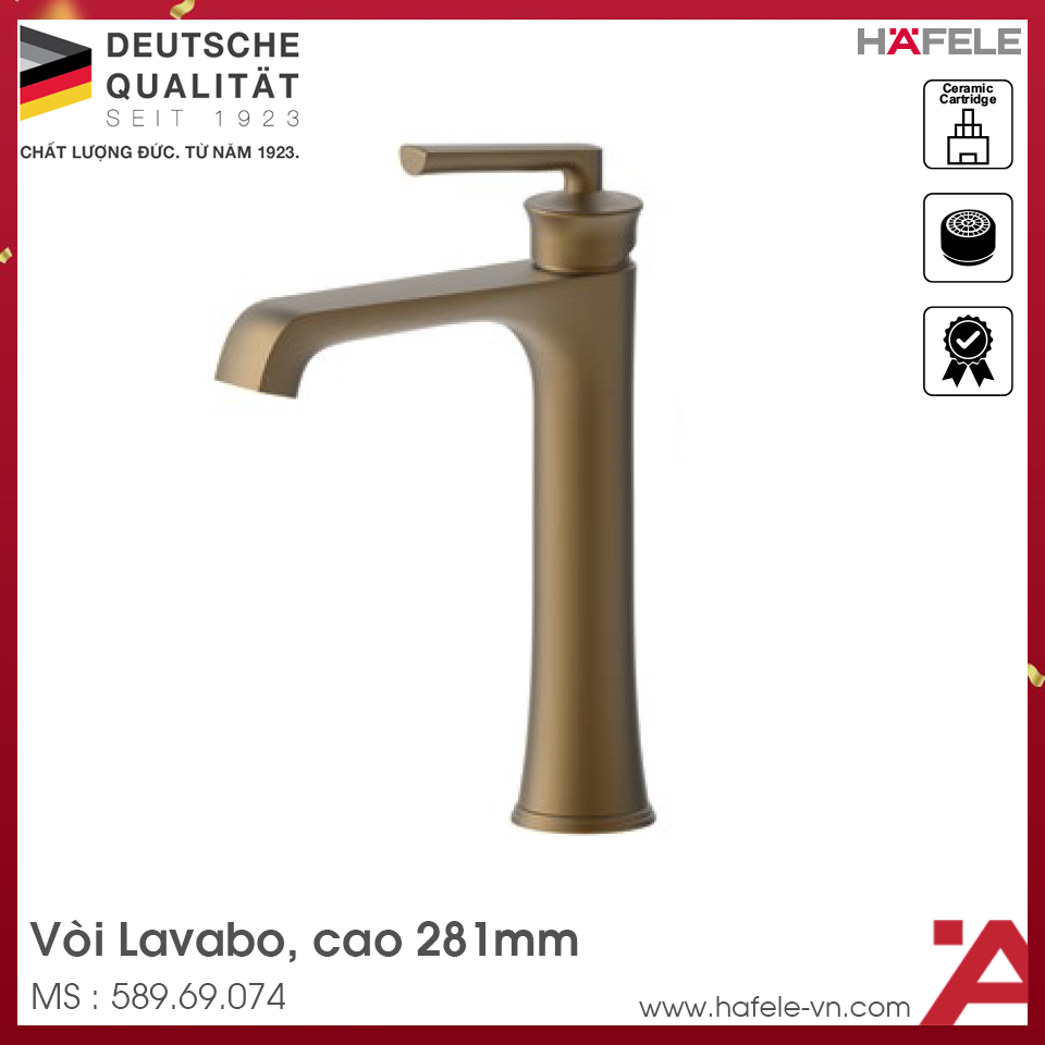 Vòi Trộn Lavabo Fusion 191 Hafele 589.69.074