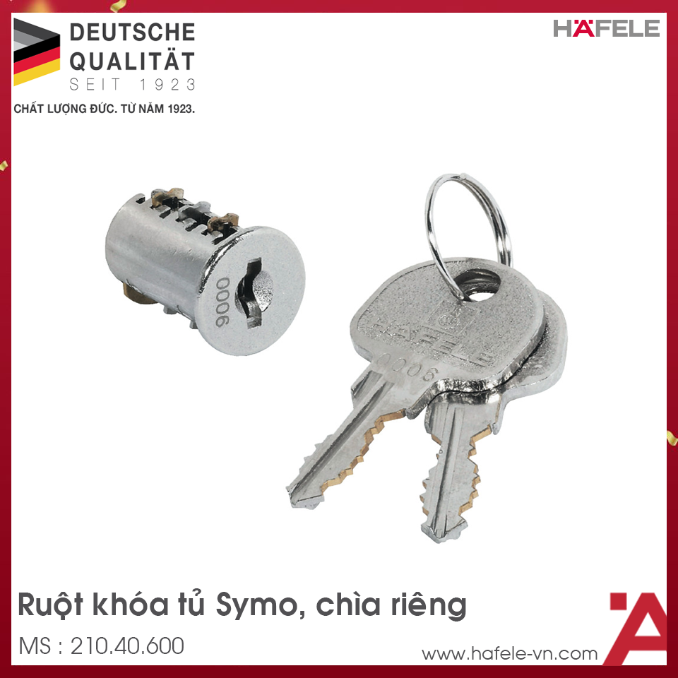 Ruột Khóa Symo Chìa Riêng Hafele 210.40.600