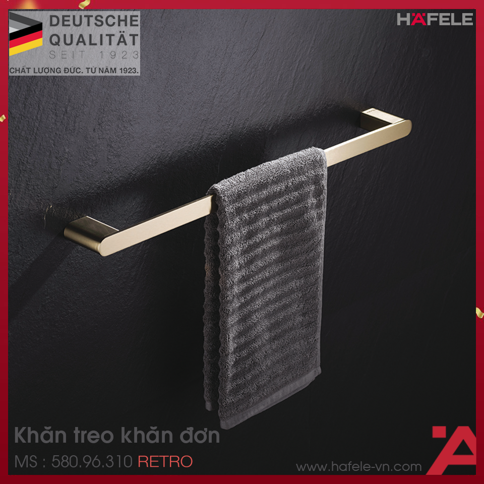 Thanh Treo Khăn Đơn Retro Hafele 580.96.310