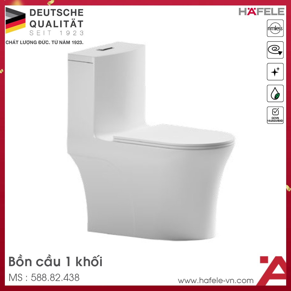 Bồn Cầu 1 Khối Hafele 588.82.438
