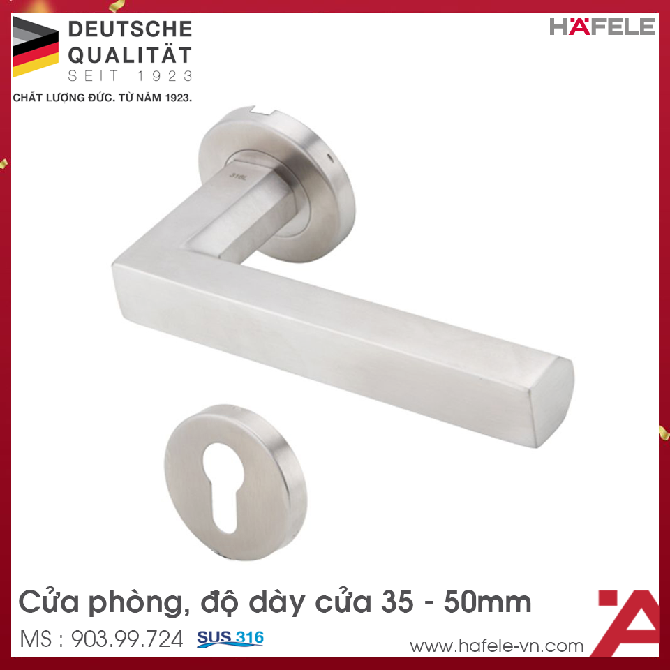 Tay Nắm Gạt Cửa Phòng Hafele 903.99.724