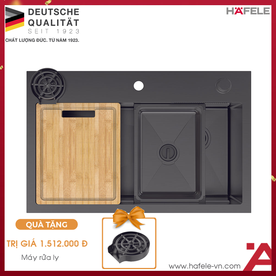 Chậu Rửa Chén Bát Inox WF R10 HS25-SSN1S-8052 Hafele 567.24.489