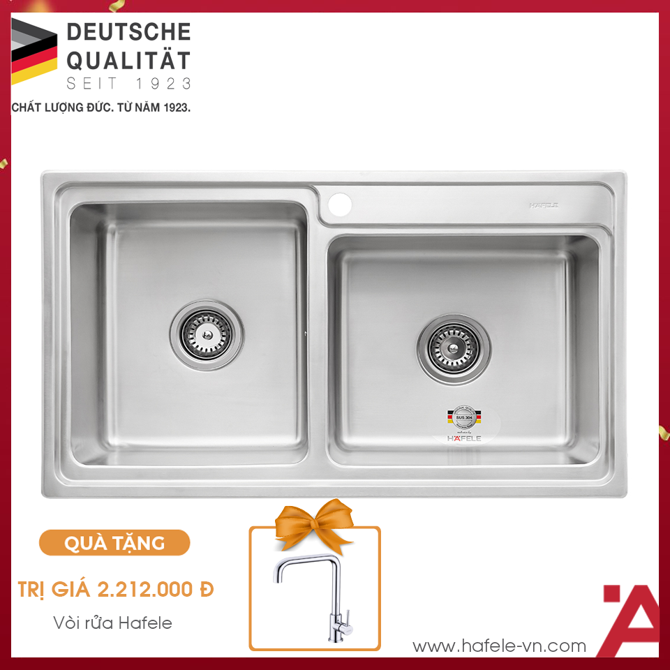 Chậu Rửa HS20-SSN2S90L Hafele 567.20.546