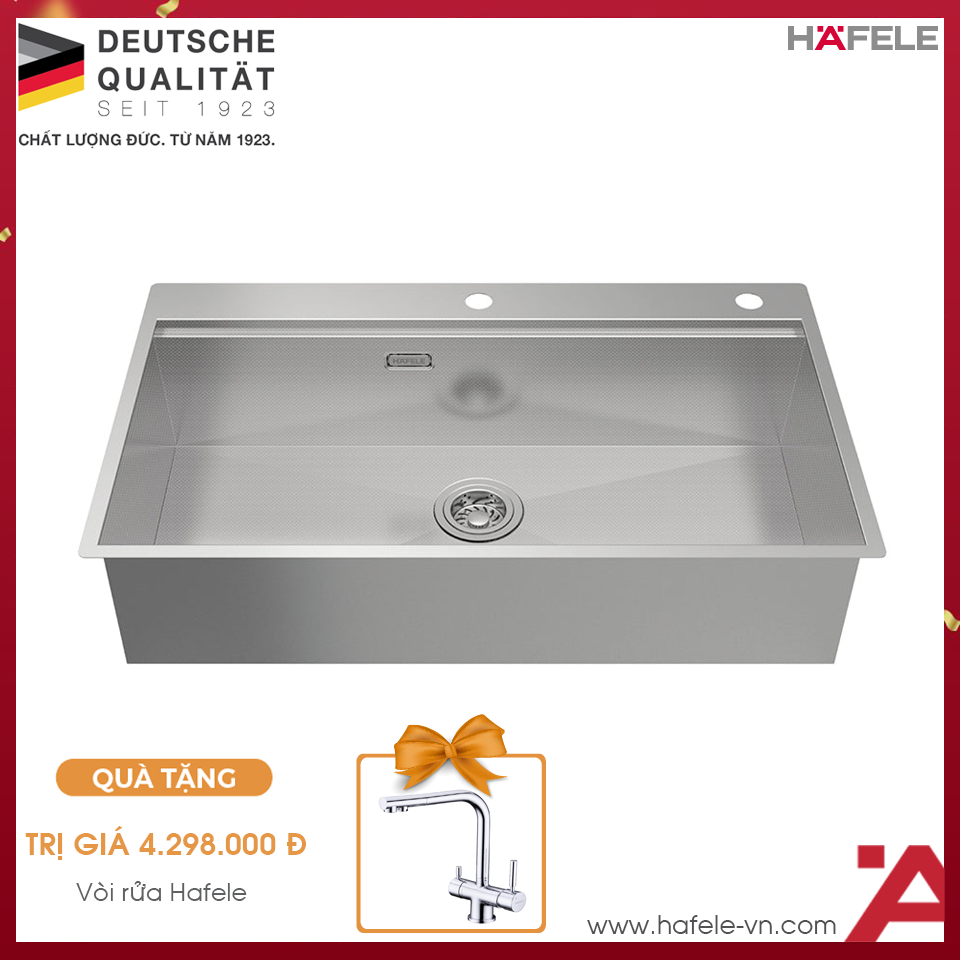 Chậu Rửa Chén Inox HS24-SSN1S-8650 Hafele 567.20.637