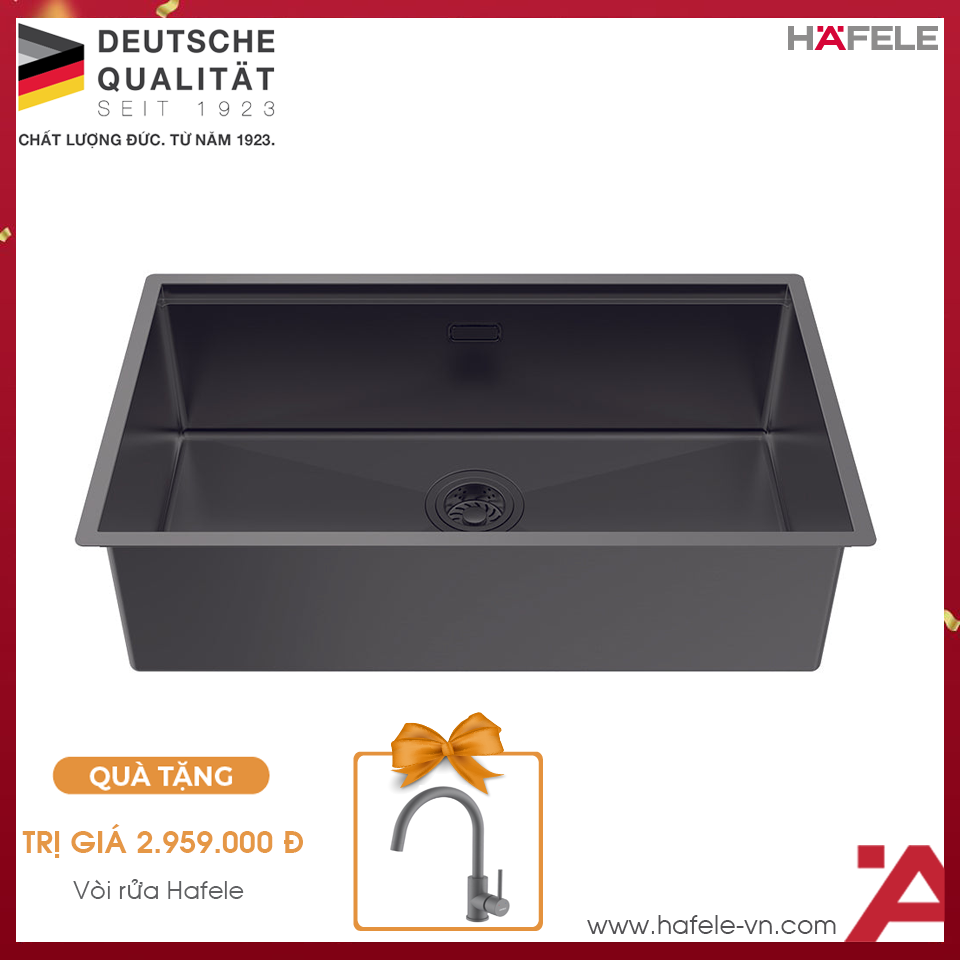 Chậu Rửa Chén Bát Inox WF R10 HS25-SSN1S-7644 Hafele 567.24.487