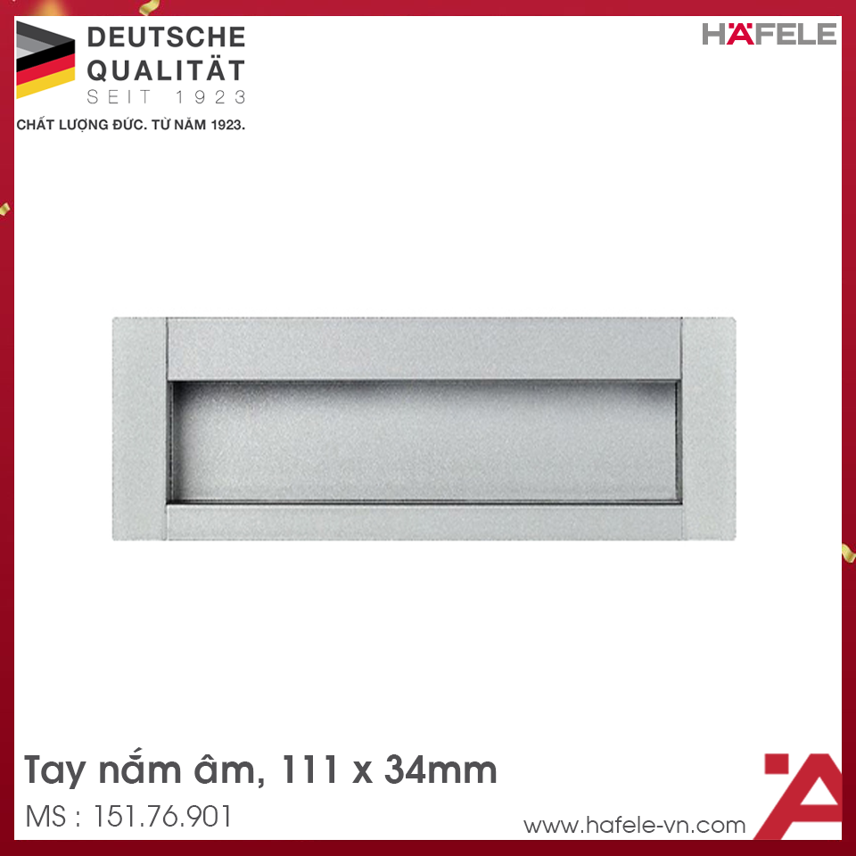 Tay Nắm Tủ Âm Hafele 151.76.901