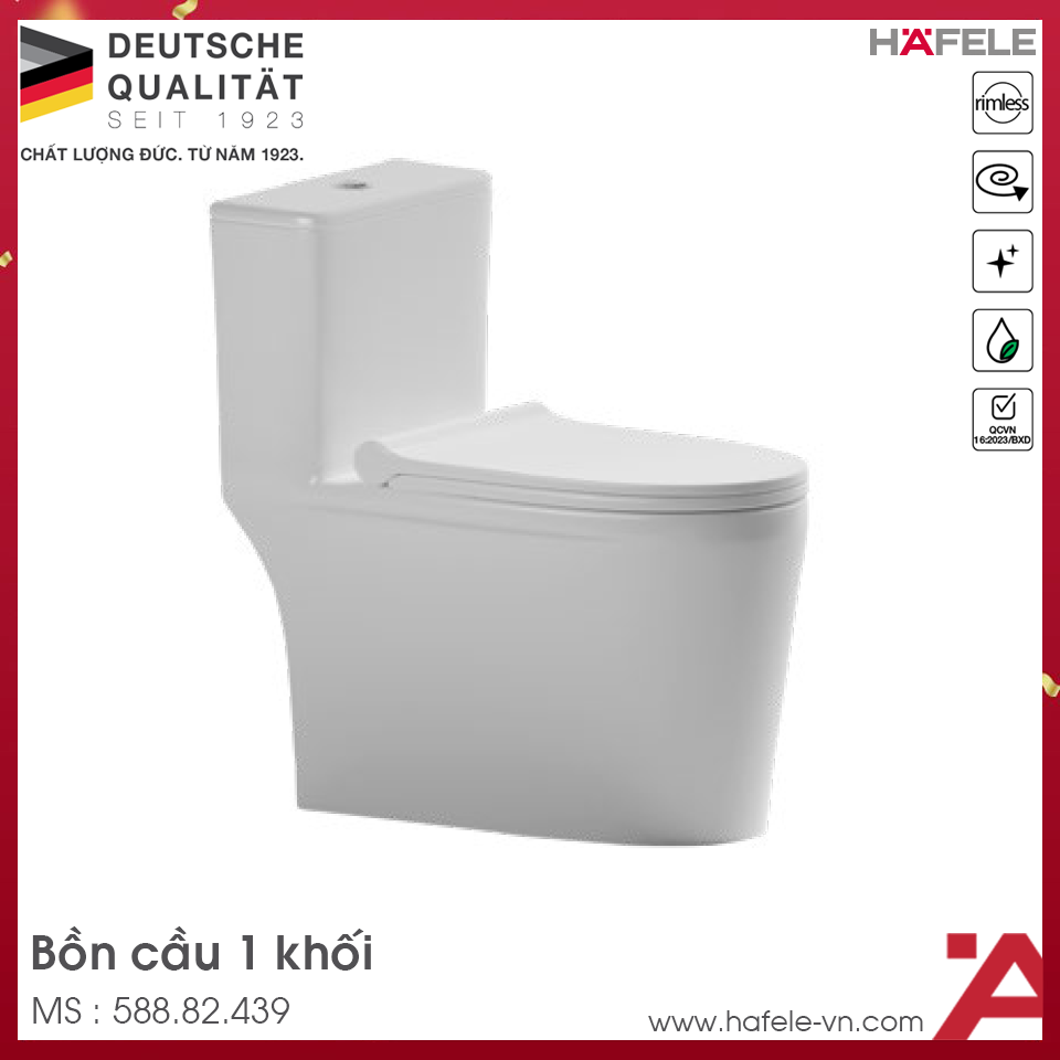 Bồn Cầu 1 Khối Hafele 588.82.439