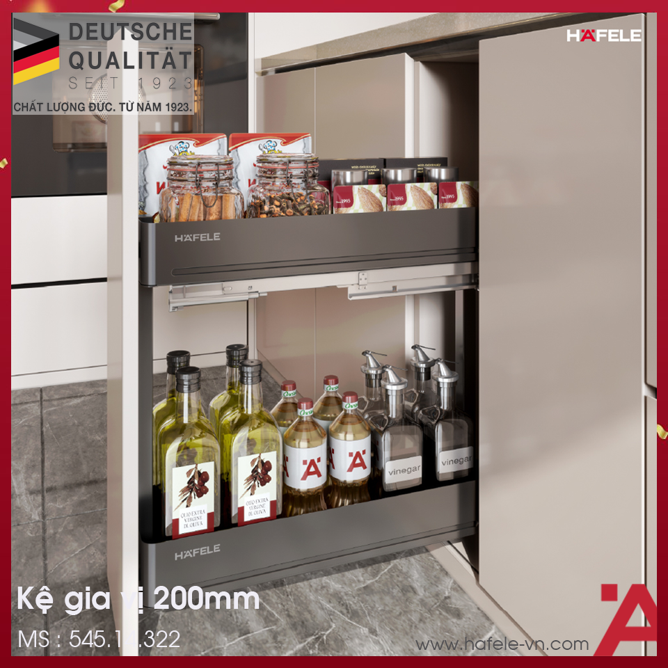 Kệ Đựng Gia Vị Base Agent 200mm Hafele 545.14.322