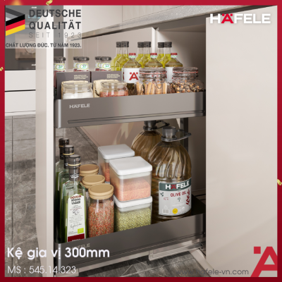 Kệ Đựng Gia Vị Maxi Agent 300mm Hafele 545.14.323