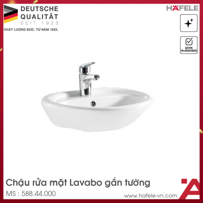 Chậu Rửa Mặt Lavabo Treo Tường Neo Eco Hafele 588.44.000