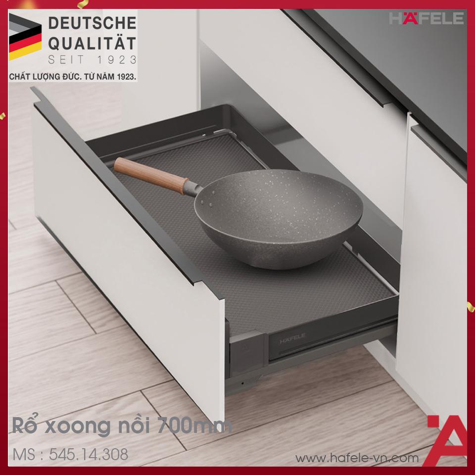 Rổ Kéo Dưới Cho Xoong Nồi Dining Agent 700mm Hafele 545.14.308