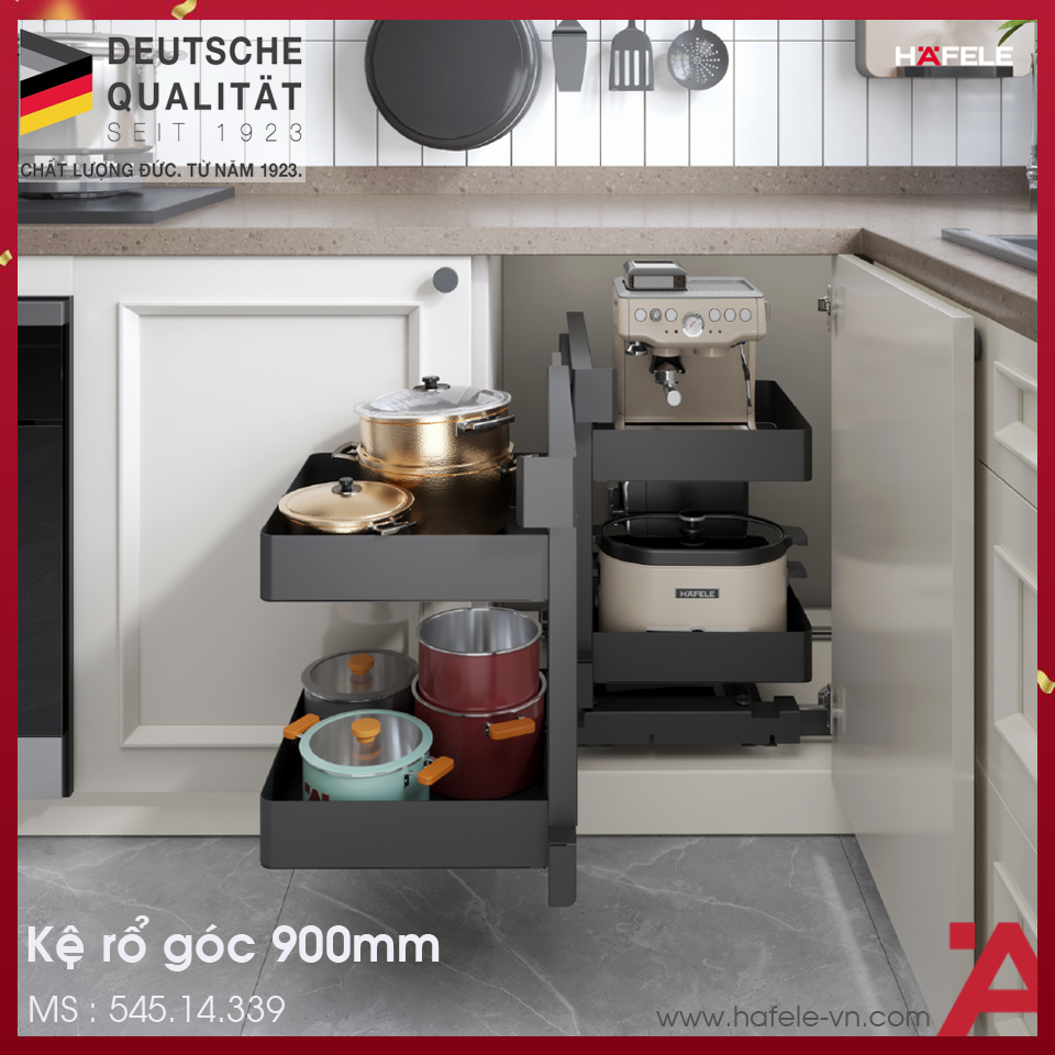 Bộ Rổ Góc Corner Agent 900mm Hafele 545.14.339