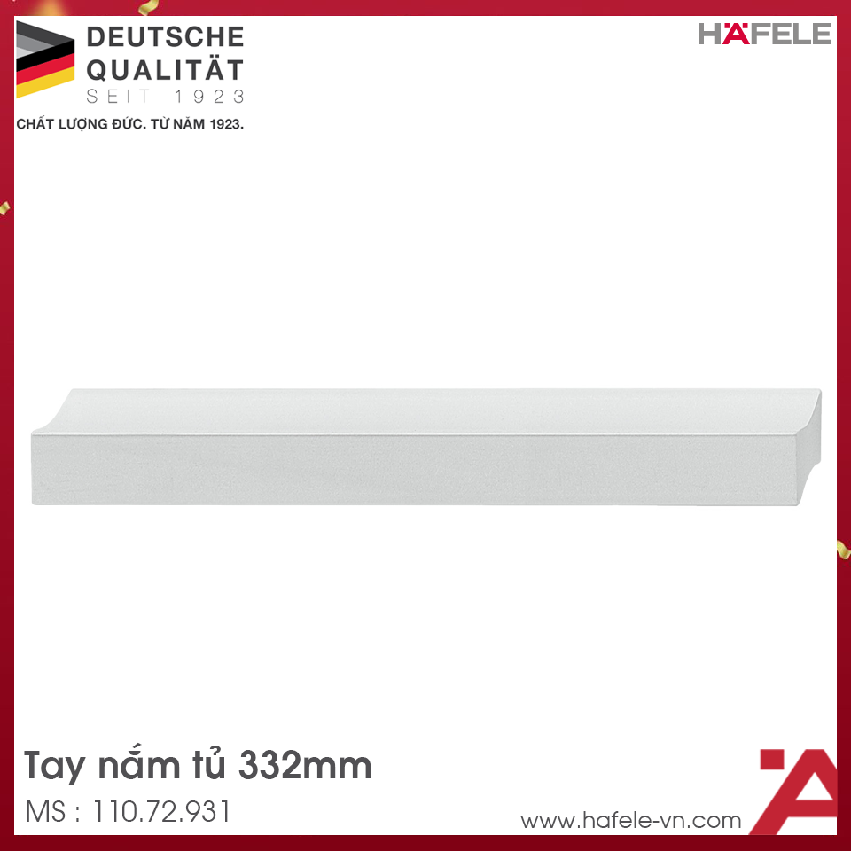 Tay Nắm Tủ 332mm Hafele 110.72.931