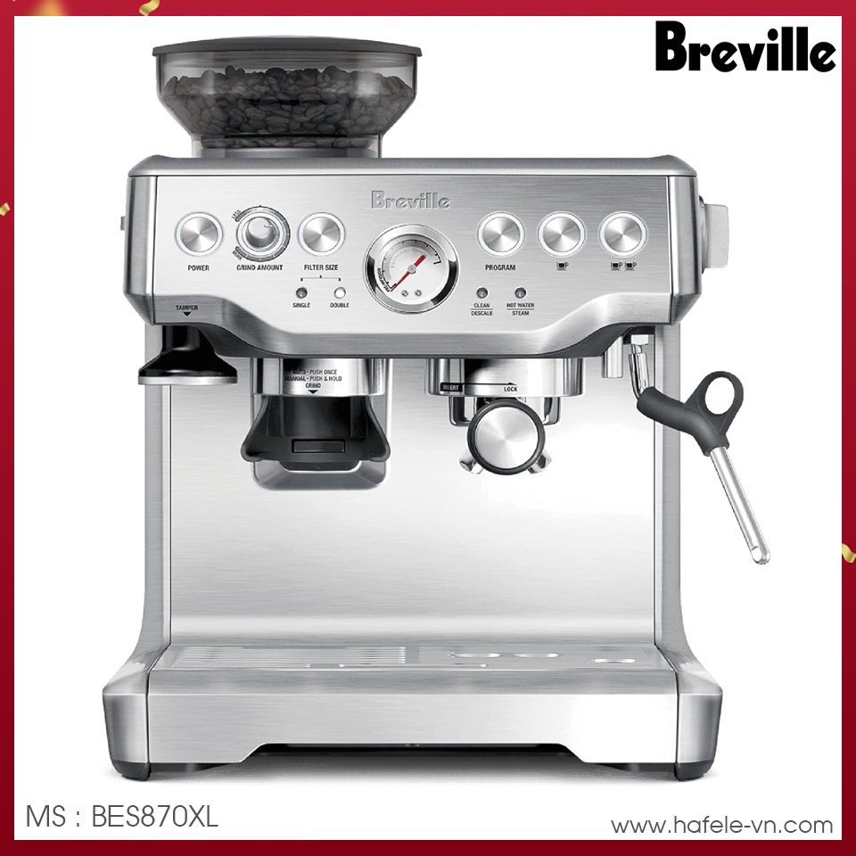 Máy Pha Cà Phê Breville BES870XL Màu Bạc