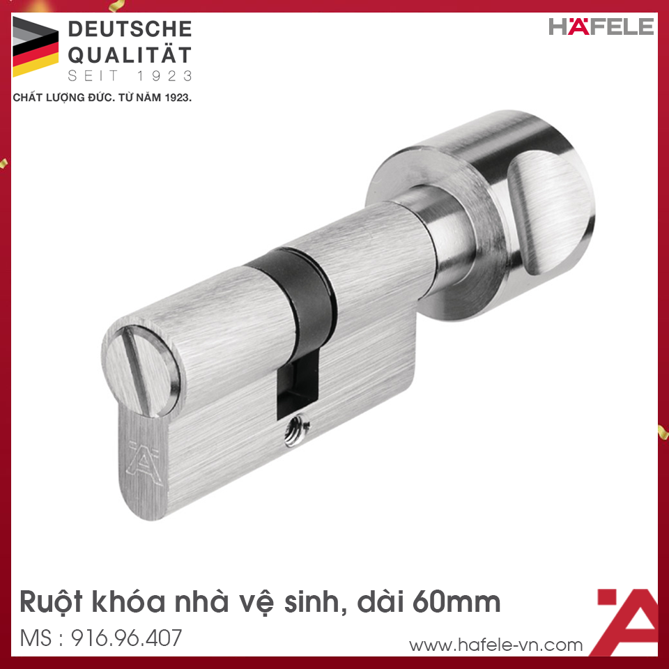 Ruột Khóa Cửa Nhà WC 60mm Hafele 916.96.407