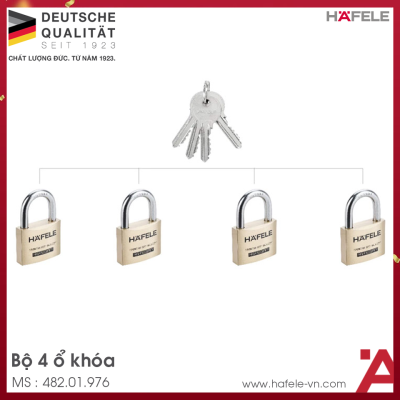 Bộ Khóa Treo 4 Ổ Hafele 482.01.976